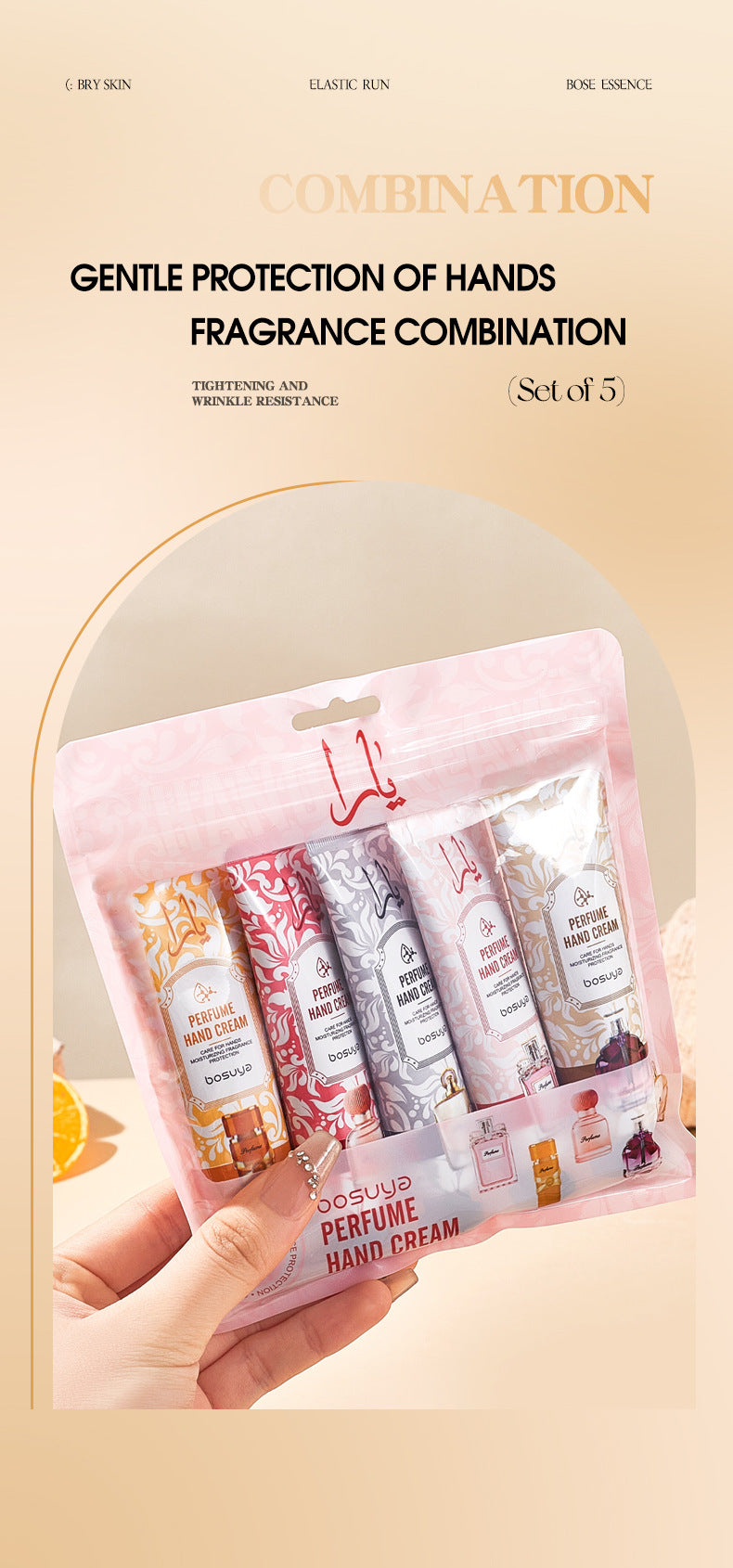 Coffret 5 Crèmes Mains Parfumées PEEL DALI — Soin Nourrissant & Hydratant 30g