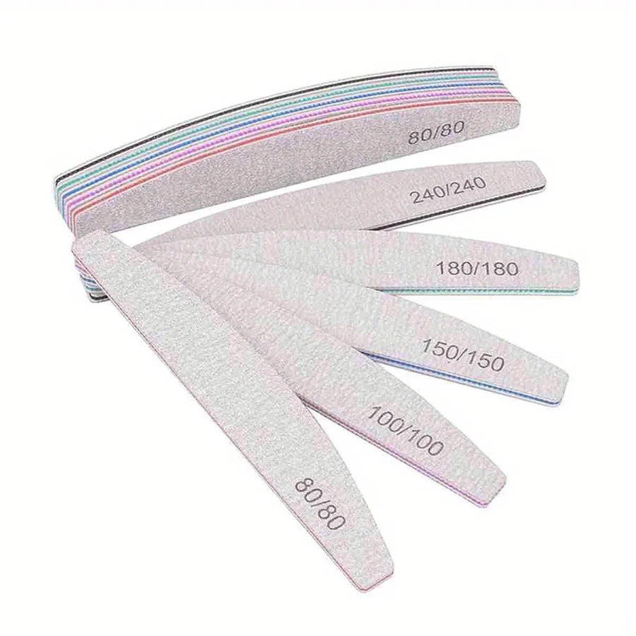 Limes à Ongles Professionnelles – 5 Grains | Demi-Lune Experts