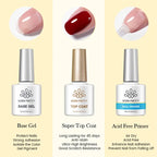 Kit Gel Fonctionnel Semi-Permanent PEEL DALI — Base + Top Coat + Primer 3x10ml