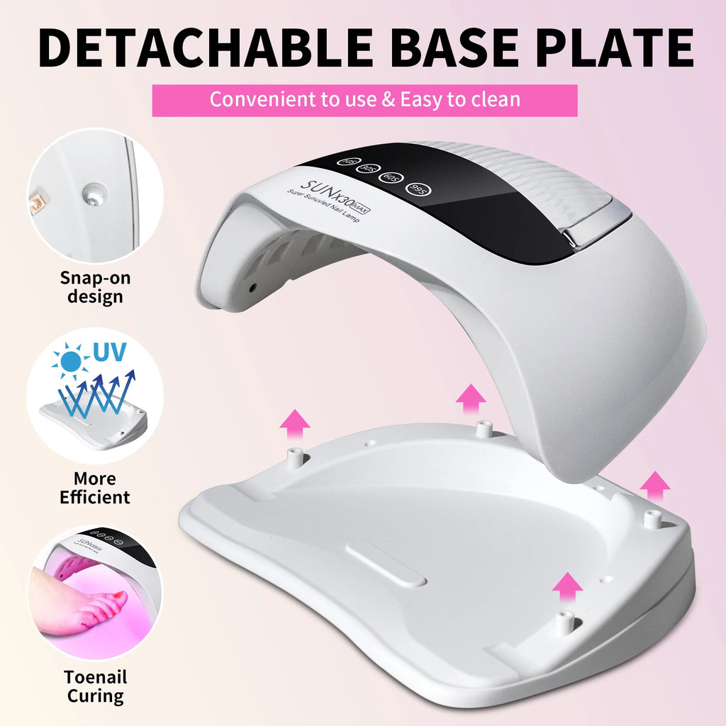 Lampe UV/LED Professionnelle 90 LED PEEL DALI — Séchage Express & Détection Auto