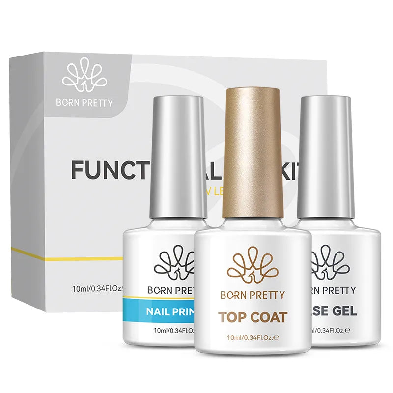 Kit Gel Fonctionnel Semi-Permanent PEEL DALI — Base + Top Coat + Primer 3x10ml