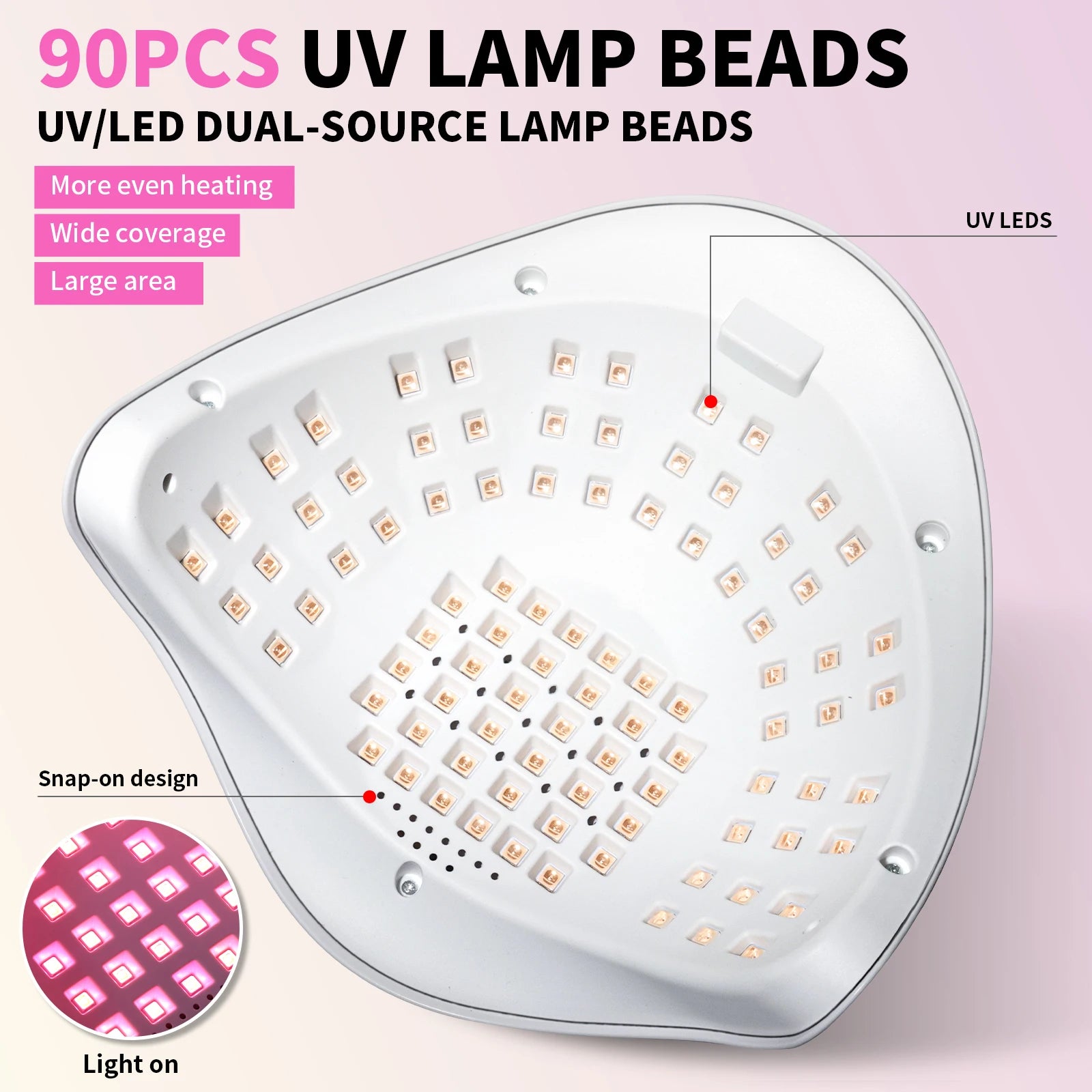Lampe UV/LED Professionnelle 90 LED PEEL DALI — Séchage Express & Détection Auto